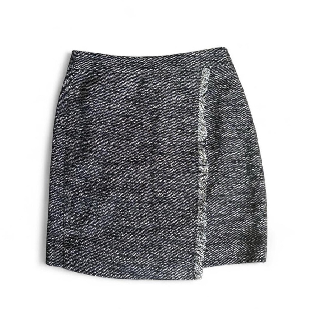 Tweed fringe mini pencil skirt from LOFT
